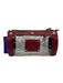 Leigh Ann Barnes Dark Red PU Leather Zip Close Quilted Snap Button Crossbody Bag Dark Red / Mini