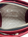 Leigh Ann Barnes Dark Red PU Leather Zip Close Quilted Snap Button Crossbody Bag Dark Red / Mini