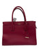 Kate Spade Raspberry Red Saffiano Leather Top Handle Logo Zip Close Bag Raspberry Red / Medium