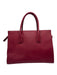 Kate Spade Raspberry Red Saffiano Leather Top Handle Logo Zip Close Bag Raspberry Red / Medium