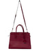 Kate Spade Raspberry Red Saffiano Leather Top Handle Logo Zip Close Bag Raspberry Red / Medium