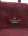 Kate Spade Maroon Red Leather Zip Close Fabric Block Bag Maroon Red / Medium