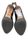 Prada Shoe Size 37 Black Patent Leather Peep Toe Platform Pumps Black / 37