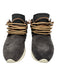 Esse Ut Esse Shoe Size 37 Gray Leather Upper Lace Up Fringe Almond Toe Sneakers Gray / 37