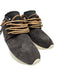 Esse Ut Esse Shoe Size 37 Gray Leather Upper Lace Up Fringe Almond Toe Sneakers Gray / 37