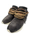 Esse Ut Esse Shoe Size 37 Gray Leather Upper Lace Up Fringe Almond Toe Sneakers Gray / 37