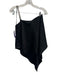 Alice + Olivia Size XS Black & Clear Triacetate Blend Satin Rhinestone Top Black & Clear / XS
