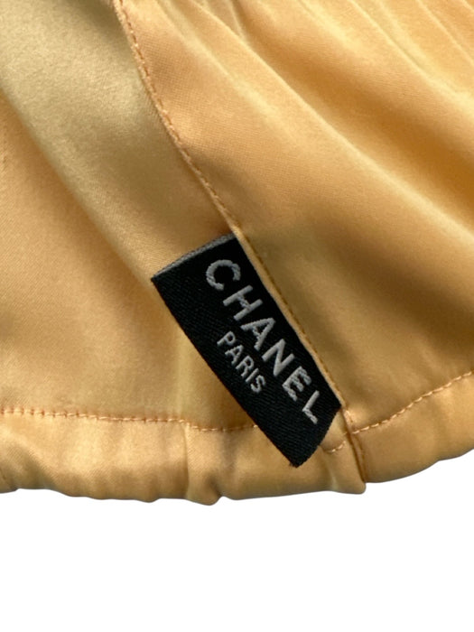 Chanel Size 42 Orange & White Polyester Zip Front Zip Pockets Jacket Orange & White / 42