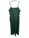Wayf Size Medium Green Linen Blend Spaghetti Strap Bows Smocked Back Dress Green / Medium