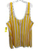 Elizabeth Gillett Size M/L Yellow & Pink Cotton Blend Sleeveless Striped Dress Yellow & Pink / M/L