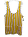 Elizabeth Gillett Size M/L Yellow & Pink Cotton Blend Sleeveless Striped Dress Yellow & Pink / M/L