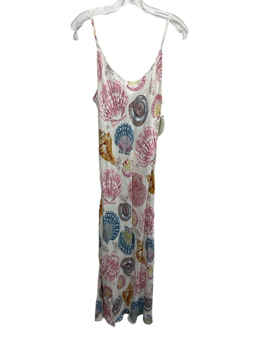 Conditions Apply Size Medium Pink, Blue, Yellow Viscose Spaghetti Strap Dress Pink, Blue, Yellow / Medium