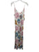 Conditions Apply Size Medium Pink, Blue, Yellow Viscose Spaghetti Strap Dress Pink, Blue, Yellow / Medium