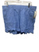 Lilly Pulitzer Size Large Blue Linen Elastic Waist Scalloped Hem Shorts Blue / Large