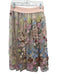 Aratta Silent Journey Size Medium Beige & Multi Polyester Elastic Waist Skirt Beige & Multi / Medium