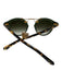Krewe Green, Brown, Gold Acetate Round Lens Tortoise 24k Gold Sunglasses Green, Brown, Gold
