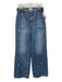 We The Free Size 26 Medium Wash Cotton Denim Button Fly Paint Splatter Jeans Medium Wash / 26