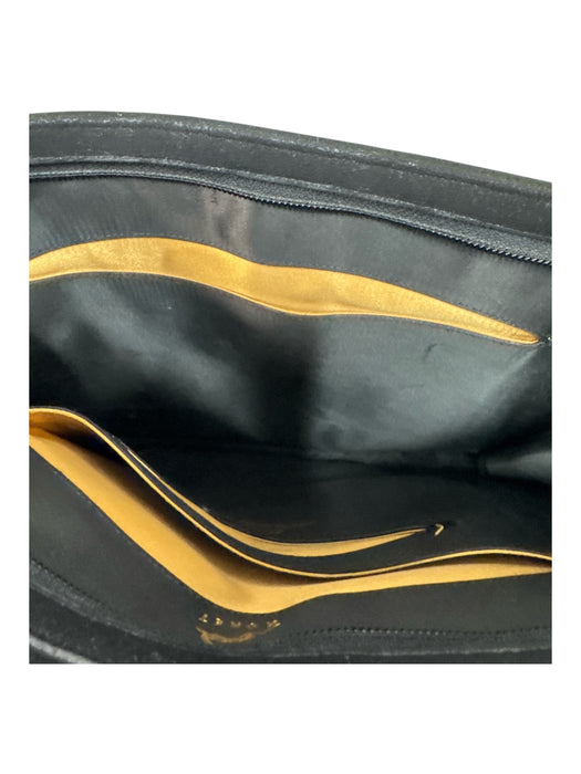 Koret Black Kid Suede Zip Close Embellished Clutch Bag Black / Small