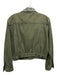 Alice + Olivia Size M Army green & Multi Cotton Embroidered Button Front Jacket Army green & Multi / M