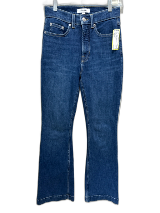 Spanx Size 4 Indigo Polyester Blend Denim Flare Jeans Indigo / 4