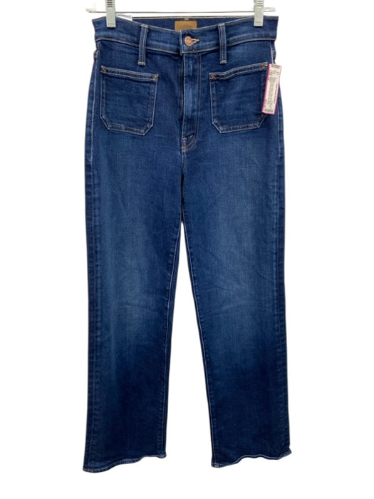 Mother Size 26 Medium dark wash Cotton Blend Denim Patch Pocket Jeans Medium dark wash / 26