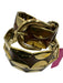 Infinity Fienze Brown & Gold Tone Leather Metal Detail Half Circle Belts Brown & Gold Tone / M