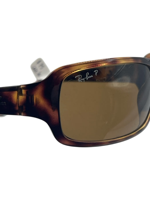 Ray Ban Brown Print Acetate Tortoise shell Dark Tint Polarized Sunglasses Brown Print