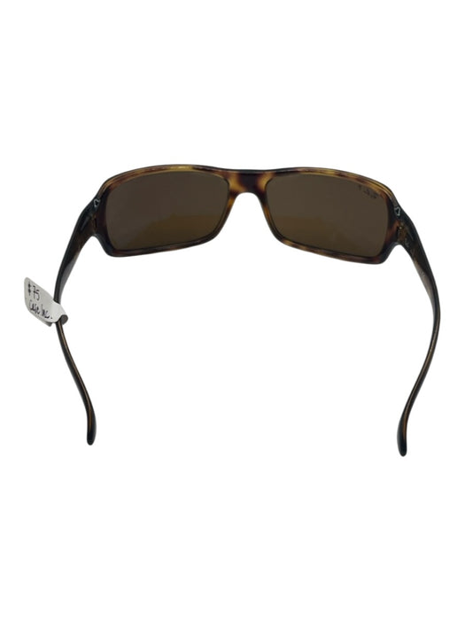 Ray Ban Brown Print Acetate Tortoise shell Dark Tint Polarized Sunglasses Brown Print