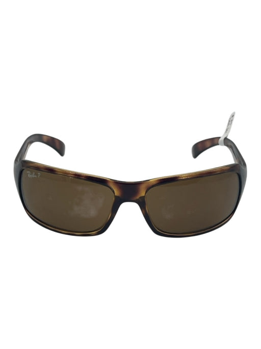 Ray Ban Brown Print Acetate Tortoise shell Dark Tint Polarized Sunglasses Brown Print