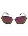 Maui Jim Purple Metal Bronze Mirrored Square Sunglasses Purple