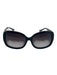 Brighton Black & Silver Acetate Silver Hardware Chainlink Dark tint Sunglasses Black & Silver