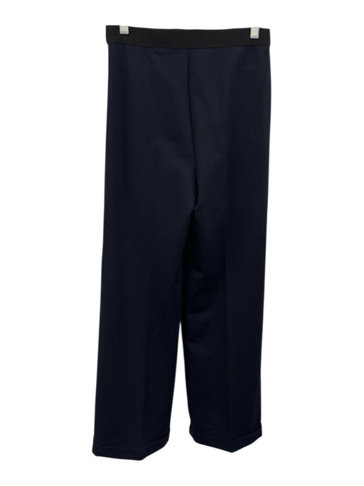 Elie Tahari Size Small Navy Rayon Blend Elastic Waist Flare Trouser Pants Navy / Small