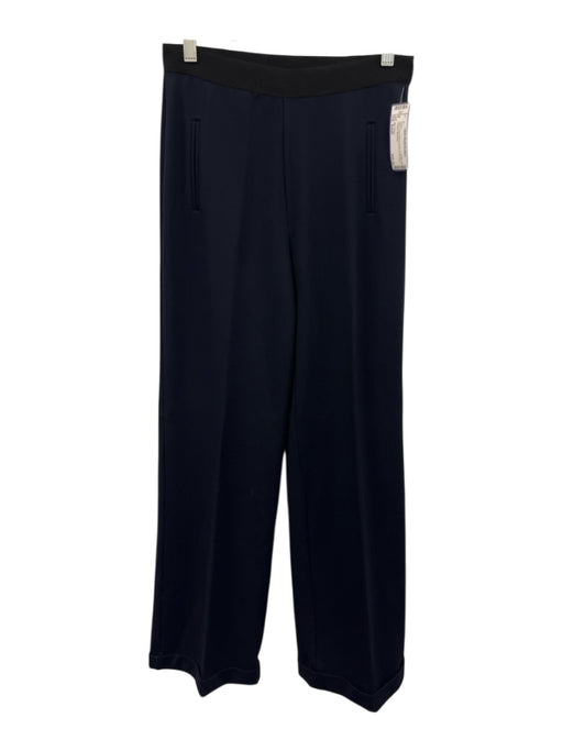 Elie Tahari Size Small Navy Rayon Blend Elastic Waist Flare Trouser Pants Navy / Small