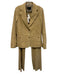 Banana Republic Size 6 Khaki Beige Goat Suede Blazer High Rise 2 Button Pant Set Khaki Beige / 6