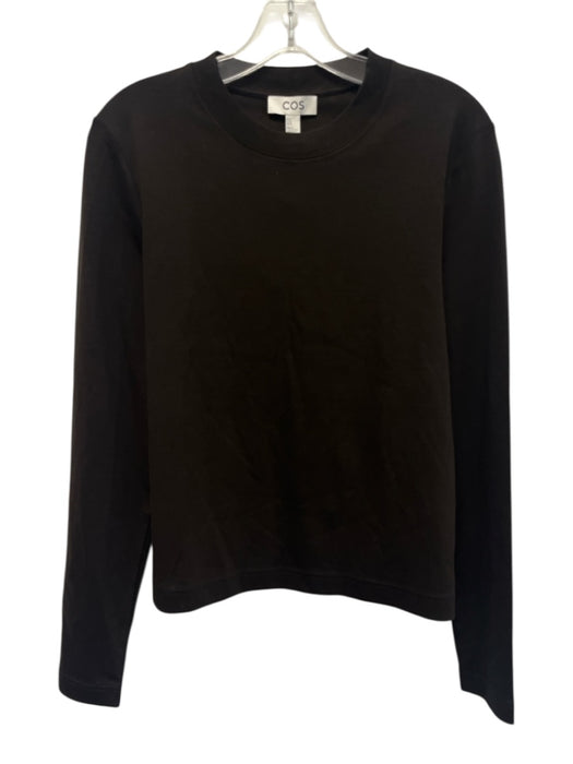 COS Size M Dark Brown Cotton Long Sleeve T Shirt Top Dark Brown / M