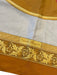 Salvatore Ferragamo Yellow, Orange, Gray Silk Rolled Hem Parrot Filigree scarf Yellow, Orange, Gray