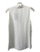 Ungaro Size M White Viscose V Neck Sleeveless Pleat Top White / M