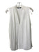 Ungaro Size M White Viscose V Neck Sleeveless Pleat Top White / M