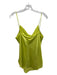 5a7 Cinq a Sept Size L Green Silk Spaghetti Strap Cowl Neck Slip Top Green / L