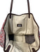 Brooks Brothers Red & White Canvas & Leather Open Tote Inside Pockets Bag Red & White / Medium