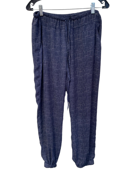 Cabi Size 6 dark blue Polyester Square Neck Back Zip Pant Set Drawstring Set dark blue / 6