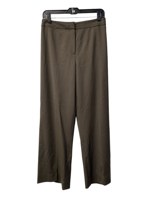 Lafayette 148 Size 14 Dark Taupe No Fabric Tag Straight Cut zip fly Pants Dark Taupe / 14