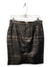 Catherine Malandrino Size 6 Black & Gold Acrylic Blend Back Zip Shimmer Skirt Black & Gold / 6