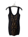 Bebe Size S Bronze Rayon Blend Scoop Neck Sleeveless Metalic Body Con Dress Bronze / S