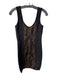 Bebe Size S Bronze Rayon Blend Scoop Neck Sleeveless Metalic Body Con Dress Bronze / S