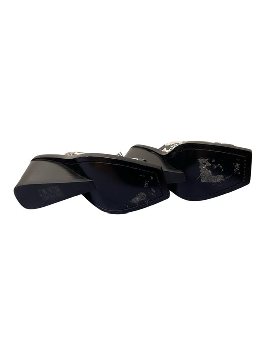 Rag & Bone Shoe Size 36.5 Black & Grey Leather Snake Print Slip On Shoes Black & Grey / 36.5