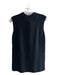 Vince Size S Charcoal Wool & Cashmere Round Neck Sleeveless Rib Knit Sweater Charcoal / S