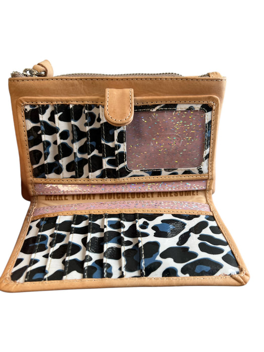 Consuela Tan Leather Snap Closure Coin Pouch Zip closure Wallets Tan