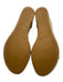 Stuart Weitzman Shoe Size Est. 7 Light Gold Metallic Leather Cork Sandals Light Gold / Est. 7
