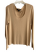 St John Size XL Yellow Wool & Rayon Scoop Neck Long Sleeve Knit Top Yellow / XL